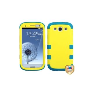 MYBAT Hard Yellow/ Teal TUFF Hybrid Case for Samsung© Galaxy S3