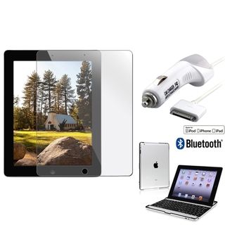 Bluetooth Keyboard/ LCD Protector/ MYBAT Car Charger for Apple iPad 2