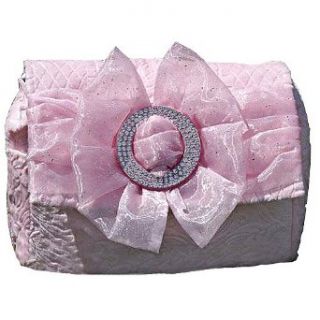 Spoiled Little Mama Pink Chenille Fairy Dust Bow Diaper