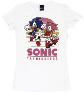 Sonic And Amy   Sonic The Hedgehog Sheer Womens T shirt