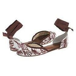 French Sole Cha Cha Brown Barroque Flats
