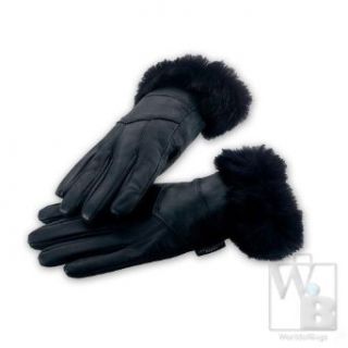 Leather Gloves W/Fur Trim  Xl Clothing