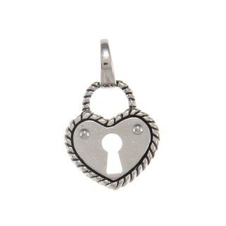 Fossil Jewelry Womens Stainless Steel Heart Charm