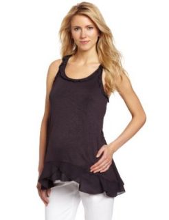 Mothers en Vogue Womens Maternity Waffle Trim Swing Top