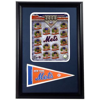 2008 New York Mets Framed Print with Mini Pennant