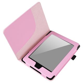 BasAcc Pink Leather Case for  Kindle Paperwhite