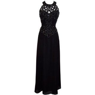 Mother Of The Bride Beaded Cutouts Sleeveless Chiffon Formal Wedding