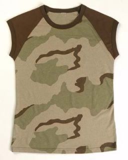 Womens Camouflage T Shirts Desert Camo Tee Clothing