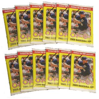 Upper Deck O Pee Chee MLB 2009 Trading Card Packs (Case of 12 Packs