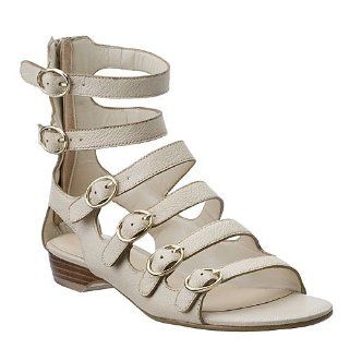  Nine West Womens Usman Gladiator Sandal,Ivory,6.5 M US Shoes
