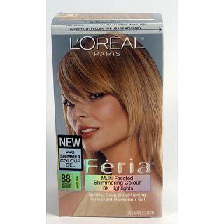 Oreal Feria Number 88 Blonde Chiffon Hair Color (Pack of 3