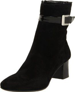 Womens District Ankle Boot,Black/Black Leather,7 M US Shoes