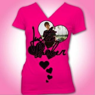 Justin Bieber T shirt for Juniors / in My Heart Design
