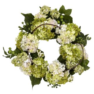 Round 22 inch Hydrangea Wreath