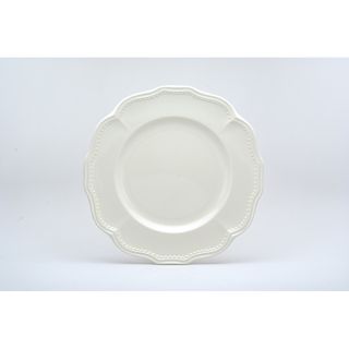 Red Vanilla Classic White 11.25 in Dinner Plates (Set of 4