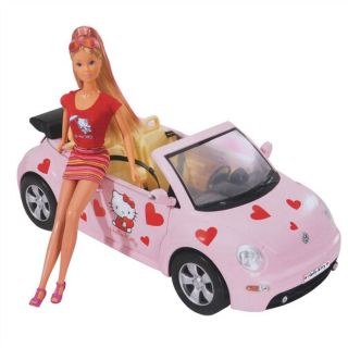 Poupée Steffi 29cm et sa voiture Hello Kitty   Achat / Vente POUPEE
