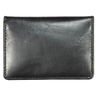 YL Black Leather Credit Card Holder Wallet