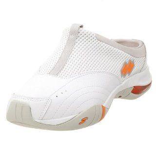 Slide Featuring Dr. Scholls Gel Insoles, White/Orange 10.5 M Shoes