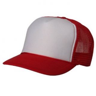 Foam Mesh Cap Red White W39S62D Clothing
