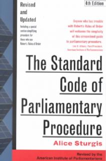 The Standard Code of Parliamentary Procedure (Paperback) Today $12.04