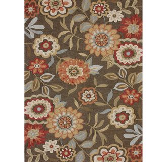 Hand hooked Charlotte Brown Rug (36 x 56)