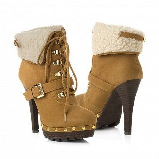 Baby Phat Bonnie Boot (9, Tan) Shoes