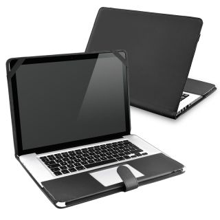 Black Leather Case for Apple MacBook Pro 13 inch