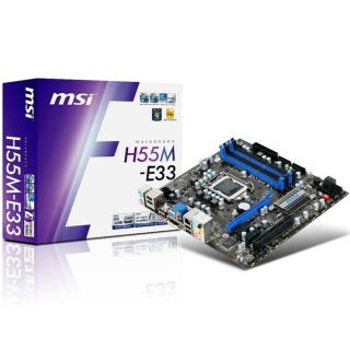 MSI H55M E33   Achat / Vente CARTE MERE MSI H55M E33