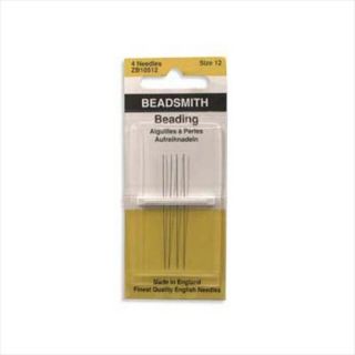 Beadaholique English Size 12 4 piece Beading Needle Pack (Case of 2