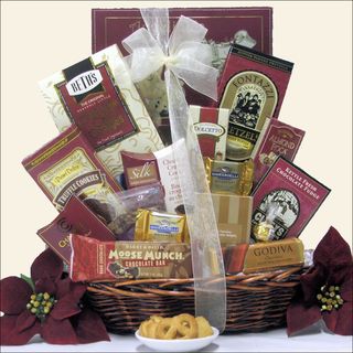 Peace & Prosperity Small Christmas Holiday Chocolate Gift Basket