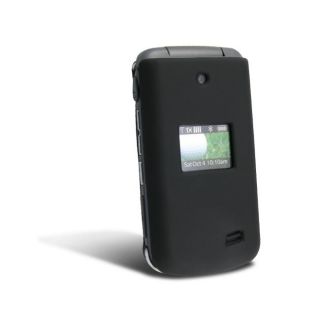 Black Snap on Rubber Coated Case for LG VX5500