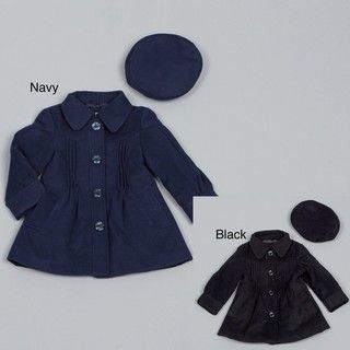London Fog Toddler Girls Wool Coat with Hat FINAL SALE