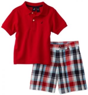 Nautica Sportswear Kids Boys 2 7 Shirt and Short 2 Piece