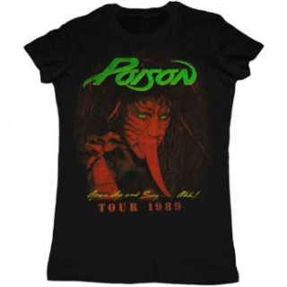 Poison   Open Up and Say Ah Juniors Babydoll T Shirt , XL