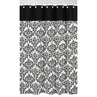 Black and White Isabella Shower Curtain