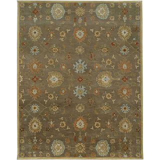 Hand Tufted Floral Wool Rug (96 x 136)
