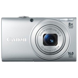 Canon PowerShot A4000IS 16MP Silver Digital Camera