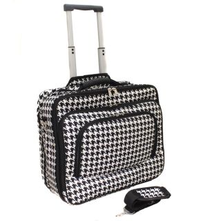 Fashion Print Womens Rolling 17 inch Laptop Briefcase