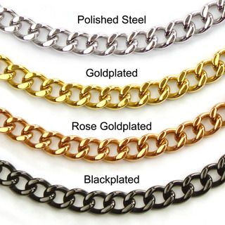 High polish Stainless Steel Large 30 inch Curb chain Necklace