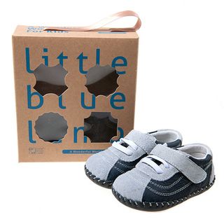 Little Blue Lamb Infant/ Toddler Hand stitched Navy Leather Walking