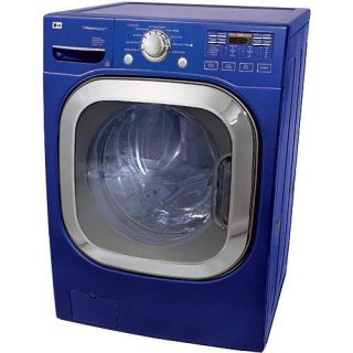 LG 4.5 cubic foot Front Control Riviera Blue Steamwasher