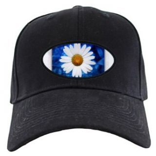 Artsmith, Inc. Black Cap (Hat) Daisy Energy Blue Clothing