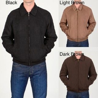 Mens Faux Micro Suede Golf Jacket