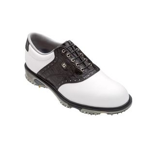 Footjoy Mens DryJoys Tour White/ Black Golf Shoes