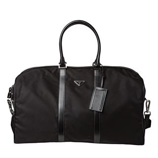 Prada Black Nylon Travel Duffle Bag