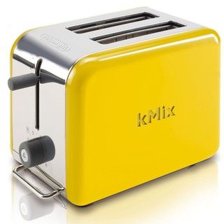 DeLonghi kMix 2 slice Yellow Toaster