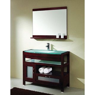 Design Element Solid Wood Bathroom Vanity Set