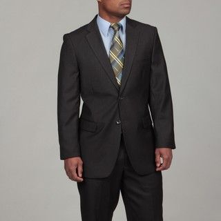 Caravelli Mens 2 button Grey Pinstripe Suit