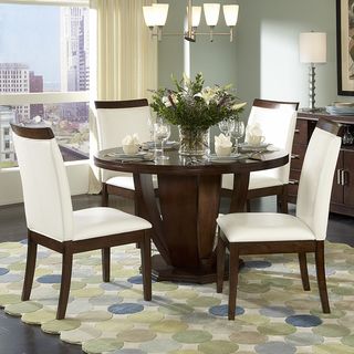 Lancester 5pcs Dining Set with Wood Rail Chair Back
