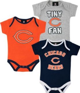Chicago Bears Newborn Tiny Fan 3 Piece Creeper Set Sports